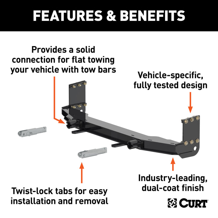 CURT 70117 Custom Tow Bar Base Plate; Select Buick Envision - Truck Part Superstore