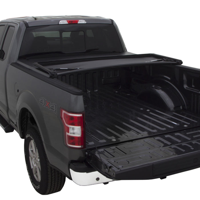 Lund 95819 Genesis™ Elite Tri-Fold Tonneau; Black; Excludes Beds w/RamBox Cargo Management; - Truck Part Superstore