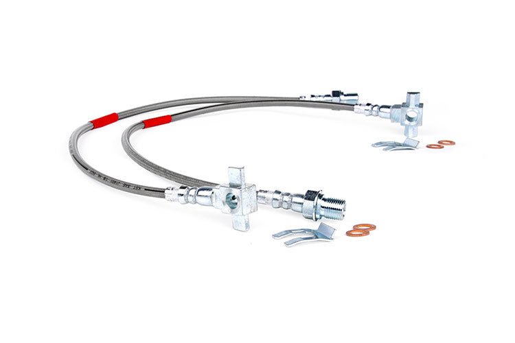 Rough Country 89340S Extended Front Stainless Steel Brake Lines 71-78 PU/SUV Rough Country - Truck Part Superstore