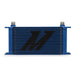 Mishimoto MMOC-19BL Universal 19-Row Oil Cooler, Blue - Truck Part Superstore