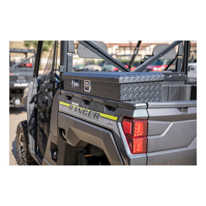 UWS UTV-SM33-MB UWS UTV-SM33-MB UTV Side Cargo Box (33 Inch-Matte Black Powder-Coated Aluminum) - Truck Part Superstore
