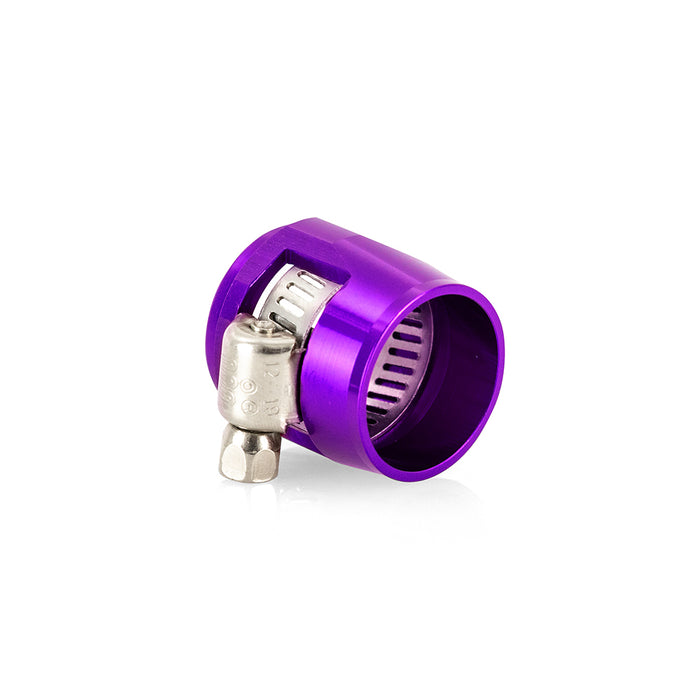 Mishimoto MMHXF-06-4-PR -6AN Hex Hose Finisher Clamp Set, Purple - Truck Part Superstore