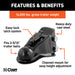 CURT 25330 2-5/16in. Channel-Mount Coupler with Easy-Lock (14;000 lbs; Black) - Truck Part Superstore