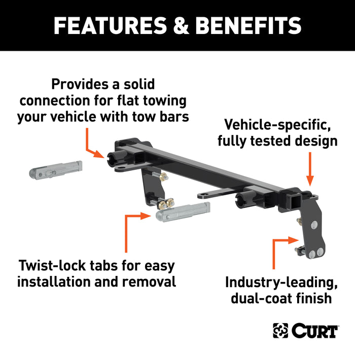 CURT 70107 Custom Tow Bar Base Plate; Select Chevrolet Colorado; GMC Canyon - Truck Part Superstore