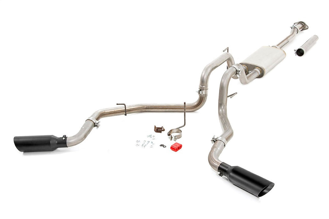 Rough Country 96006 Dual Cat-Back Exhaust System w/Black Tips 15-20 F-150 Rough Country - Truck Part Superstore