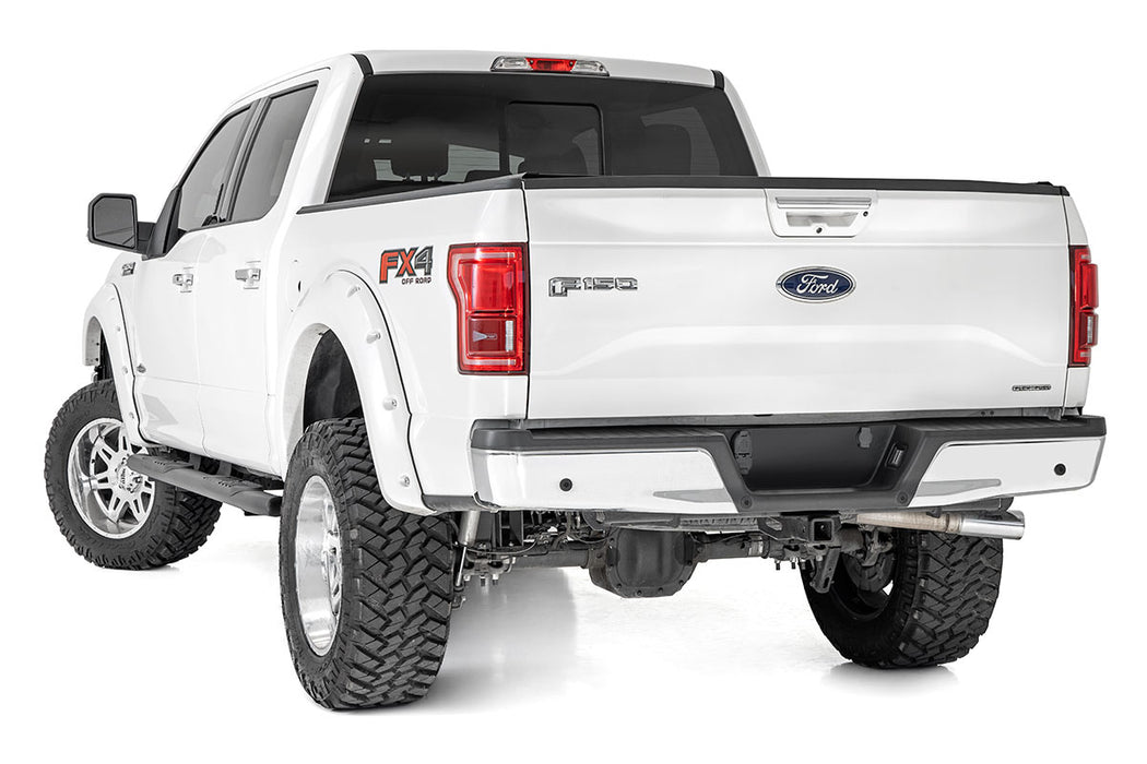 Rough Country 21005 Ford Oval Nerf Step Bars (15-20 F-150 SuperCrew Cab) Rough Country - Truck Part Superstore