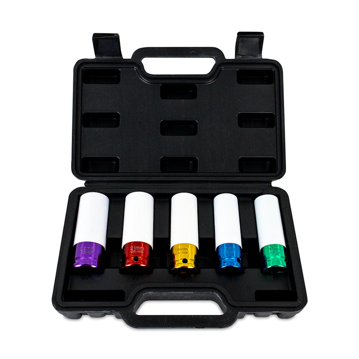 Mishimoto MMTL-LUG-5 5-Piece Non-Marring 1/2-in Wheel Nut Socket Set - Truck Part Superstore