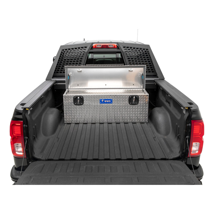 UWS EC20501 Bright Aluminum Secure Lock 48in. Under Tonneau Chest Box (Heavy Packaging) - Truck Part Superstore