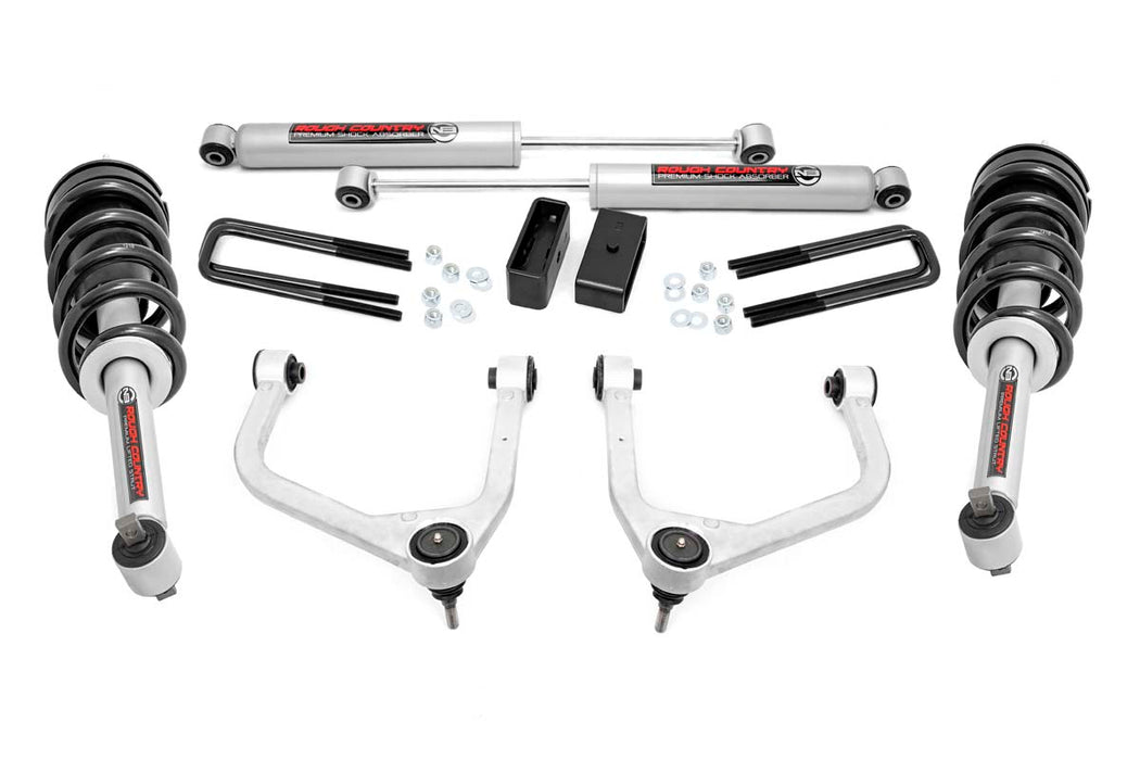 Rough Country 22631 3.5 Inch Suspension Lift Kit w/Forged Upper Control Arms & Loaded Struts 19-20 GMC Silverado/Sierra 1500 4WD/2WD Rough Country - Truck Part Superstore