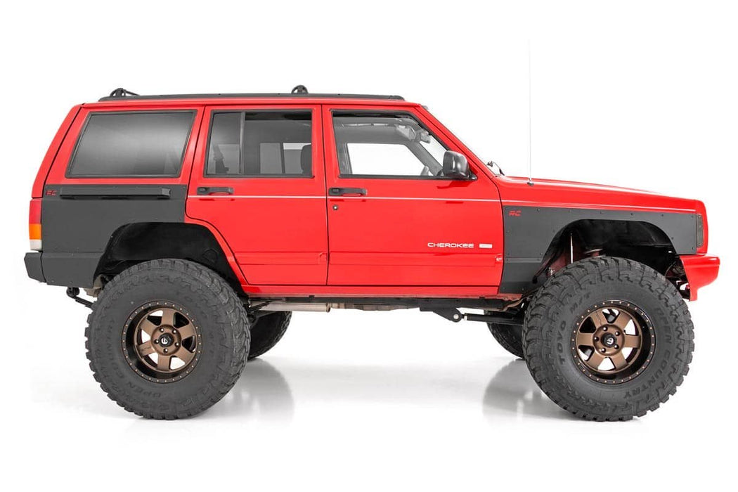 Rough Country 10577_A Jeep Front Upper and Lower Quarter Panel Armor 97-01 Cherokee XJ Rough Country - Truck Part Superstore