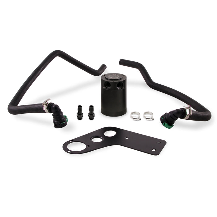 Mishimoto MMBCC-MUS8-15PBE Baffled Oil Catch Can, PCV Side, fits Ford Mustang GT 2015-2017 - Truck Part Superstore