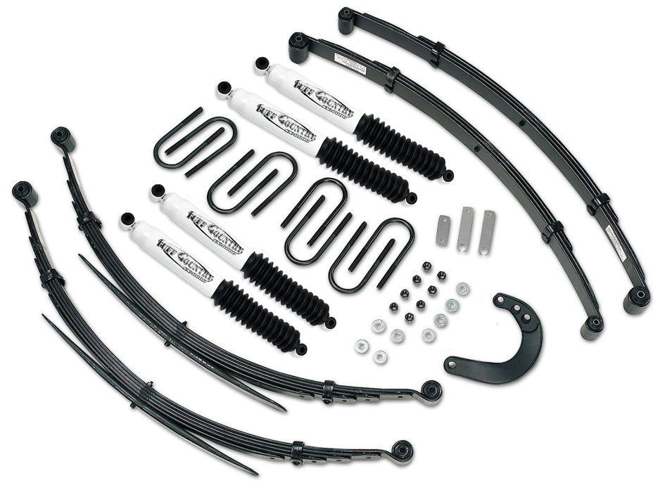 Tuff Country 14741KN 4 Inch Lift Kit 88-91 Chevy/GMC Suburban 3/4 Ton EZ-Ride w/ SX8000 Shocks Fits Models w/52 Inch long Rear Springs Tuff Country - Truck Part Superstore