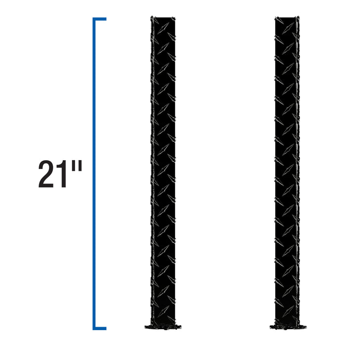 UWS SM-LEGS-BLK UWS SM-LEGS-BLK Replacement Truck Side Tool Box Leg - Truck Part Superstore