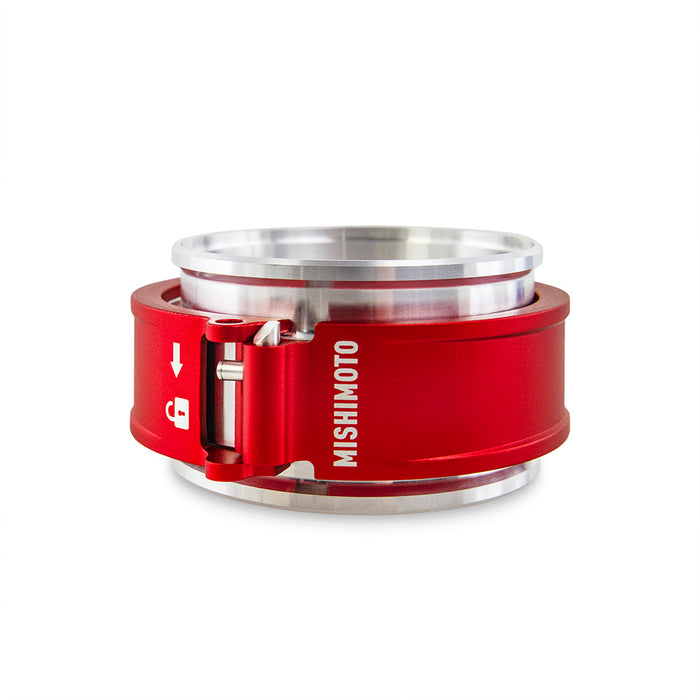 Mishimoto MMCLAMP-QD-30RD Quick Release Clamp Assembly, 3in Red - Truck Part Superstore