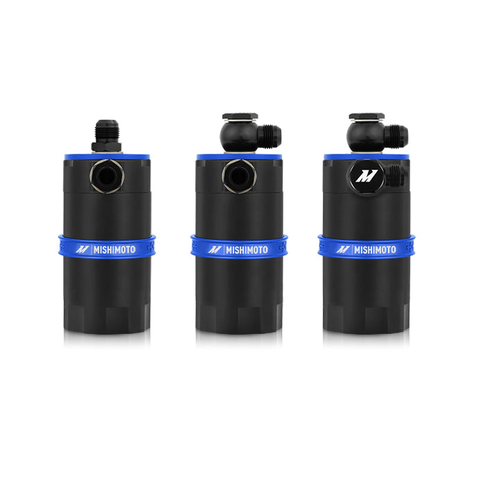 Mishimoto MMBCC-UNI-BL Mishimoto Baffled Oil Catch Can, Blue - Truck Part Superstore