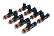 FAST 30572-8 Precision-Flow LS2 Profile 57 Lb/Hr High Impedance Injectors - Set of 8 - Truck Part Superstore