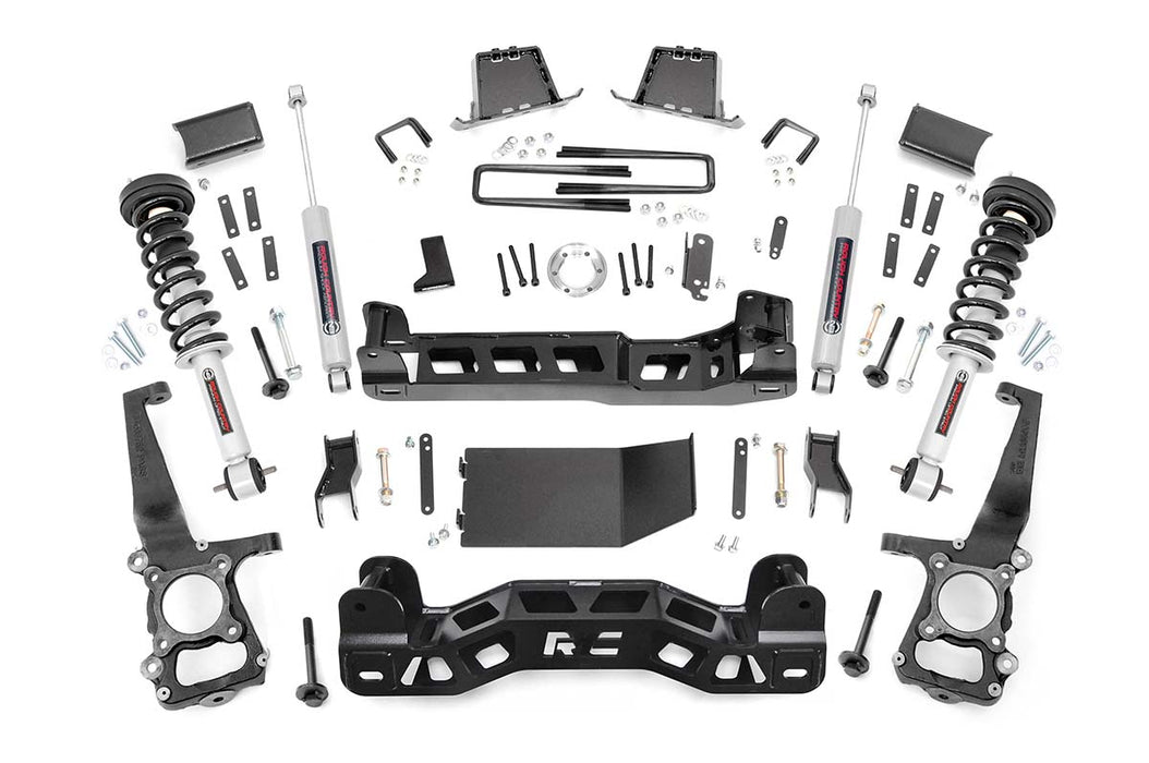 Rough Country 57531 6 Inch Suspension Lift Kit Lifted Struts 14 F-150 4WD Rough Country - Truck Part Superstore