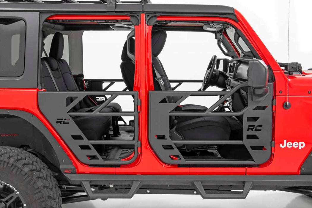 Rough Country 10617 Jeep Steel Tube Doors Front 18-20 JL/ 20 Gladiator Rough Country - Truck Part Superstore