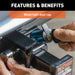 CURT 23506 1/2in. Hitch Lock with 5/8in. Adapter (1-1/4in. or 2in. Receiver; Right-Angle; C - Truck Part Superstore