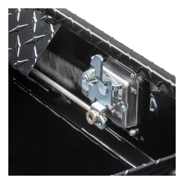 UWS TBSD-69-A-BLK Gloss Black Aluminum 69in. Deep Angled Crossover Truck Tool Box - Truck Part Superstore