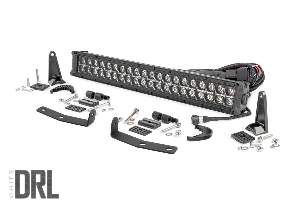 Rough Country 70645DRL Nissan 20 Inch LED Bumper Kit Black Series w/White DRL 16-20 Titan XD Rough Country - Truck Part Superstore