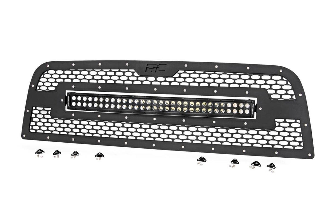 Rough Country 70152 Dodge Mesh Grille w/30 Inch Dual Row Black Series LED 13-18 RAM 2500/3500 Rough Country - Truck Part Superstore
