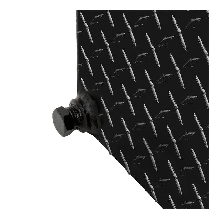 UWS TT-100HH-CB-B Gloss Black Hammerhead-Style 100-Gallon Aluminum Combo Transfer Tank - Truck Part Superstore