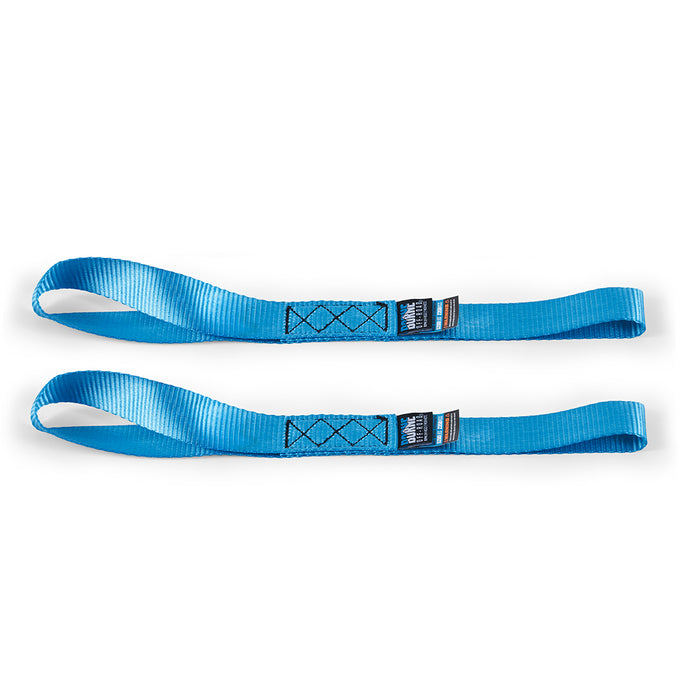 Mishimoto BNRTC-TDHD-2BL Borne Off-Road Heavy-Duty Ratchet Tie-Down Kit (2-pack), Blue - Truck Part Superstore