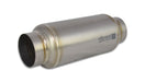Vibrant Performance 17525 Titanium Resonator; 2.5 in. Inlet/Outlet x 12 in. Long; - Truck Part Superstore