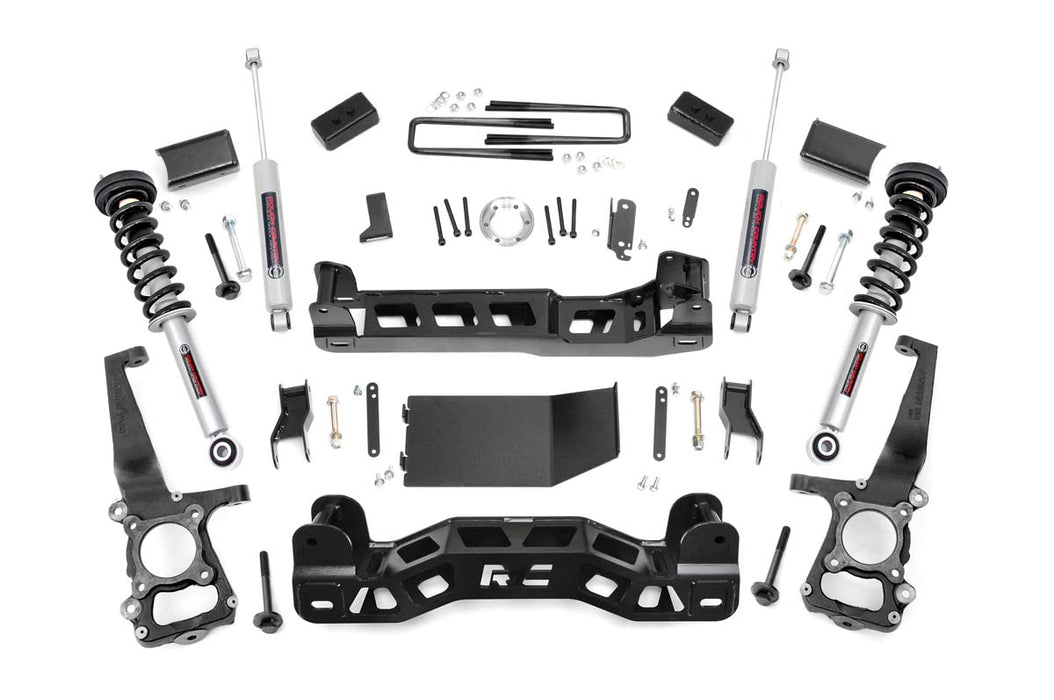 Rough Country 57432 4 Inch Suspension Lift Kit Lifted N3 Struts 11-13 F-150 4WD Rough Country - Truck Part Superstore