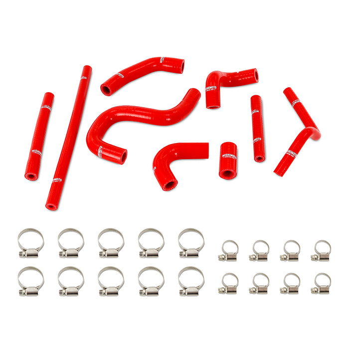 Mishimoto MMHOSE-4RUN34-96HHRRD Silicone Heater Hose Kit, fits Toyota 4Runner 3.4L 1996-2002 W/ Rear Heater, Red - Truck Part Superstore