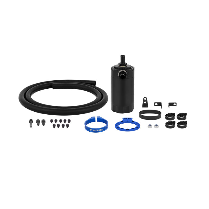 Mishimoto MMBCC-UNI-BL Mishimoto Baffled Oil Catch Can, Blue - Truck Part Superstore