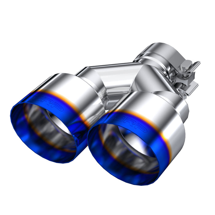 MBRP Exhaust T5177BE 2.5" Inlet Exhaust Tip. T304 Stainless Steel, Burnt End. - Truck Part Superstore