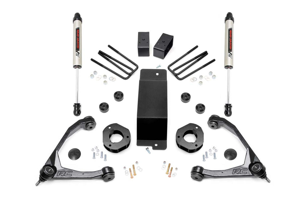 Rough Country 19470 3.5 Inch Suspension Lift Kit w/Forged Upper Control Arms & V2 Shocks 07-16 Silverado/Sierra 1500 4WD Rough Country - Truck Part Superstore