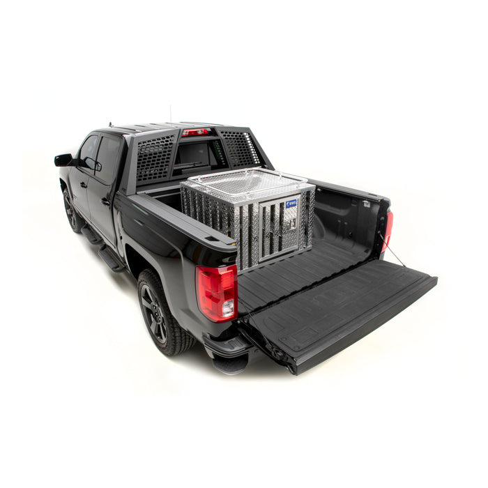 UWS DB-3636 Bright Aluminum 36in. x 36in. Single-Door Dog Box - Truck Part Superstore
