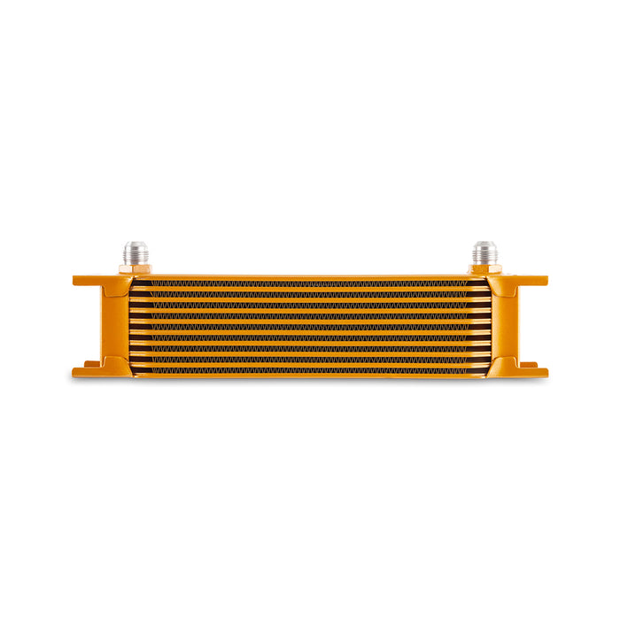 Mishimoto MMOC-10-8GD Universal 10-Row Oil Cooler, -8AN, Gold - Truck Part Superstore