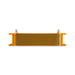 Mishimoto MMOC-10-8GD Universal 10-Row Oil Cooler, -8AN, Gold - Truck Part Superstore