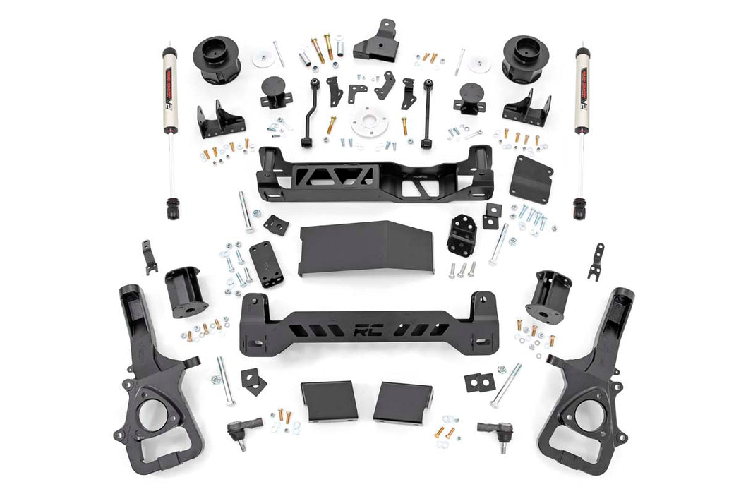 Rough Country 33870 5 Inch RAM Suspension Lift Kit w/V2 Shocks 19-20 RAM 1500 4WD Air Ride Rough Country - Truck Part Superstore