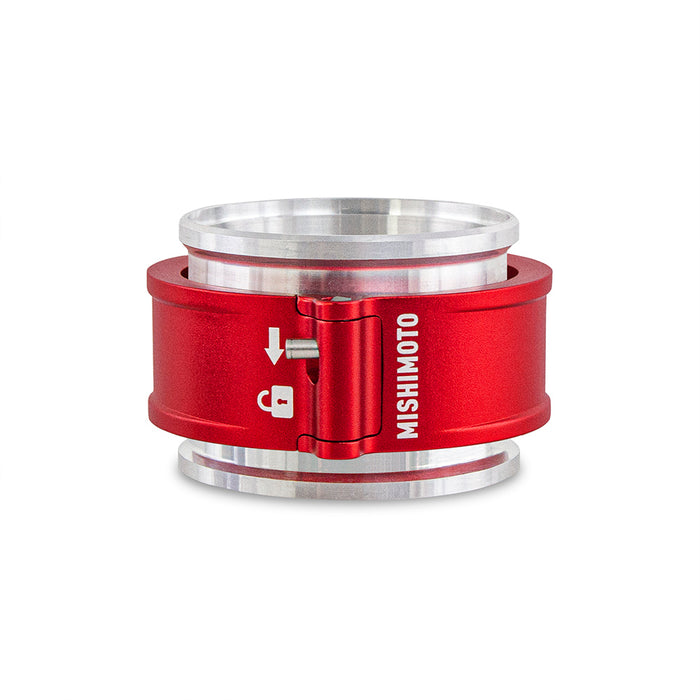 Mishimoto MMCLAMP-QD-25RD Quick Release Clamp Assembly, 2.5in Red - Truck Part Superstore