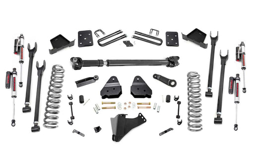 Rough Country 50851 6 Inch Ford 4-Link Suspension Lift Kit w/Front Drive Shaft 17-19 F-250/350 4WD 4 Inch Axle w/Overloads Vertex Reservoir Shocks Rough Country - Truck Part Superstore