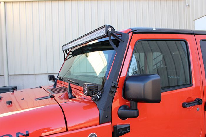 Fishbone Offroad FB21014 Jeep JK 52 Inch Light Bar Bracket 07-18 Wrangler JK Fishbone Offroad - Truck Part Superstore