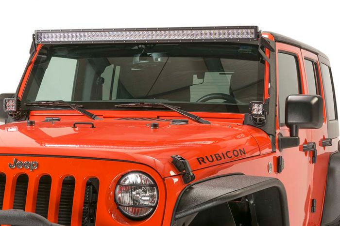 Fishbone Offroad FB21014 Jeep JK 52 Inch Light Bar Bracket 07-18 Wrangler JK Fishbone Offroad - Truck Part Superstore