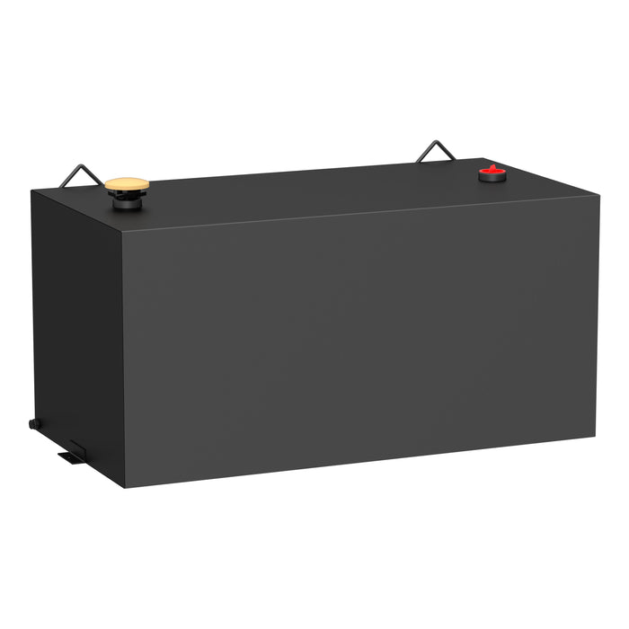 UWS ST-100-RT-MB Matte Black 100-Gallon Rectangle Steel Transfer Tank - Truck Part Superstore