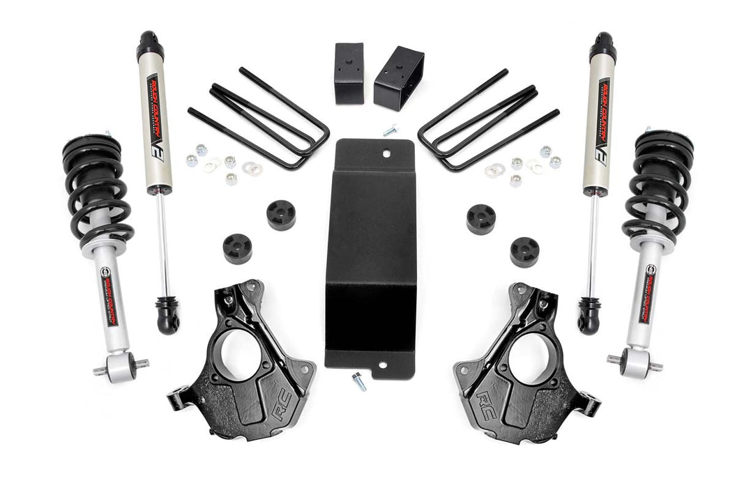 Rough Country 12171 3.5 Inch Suspension Lift Knuckle Kit w/Struts & V2 Monotube 14-18 Silverado/Sierra 1500 4WD Aluminum & Stamped Steel Rough Country - Truck Part Superstore