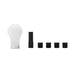 Mishimoto MMSK-TDP-WH Teardrop Shift Knob - Black, White - Truck Part Superstore