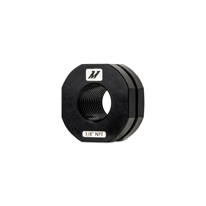 Mishimoto MMFT-NZL-18BK Aluminum 1/8-in-NPT Add-On Bung for Hoses & Couplers, Black - Truck Part Superstore