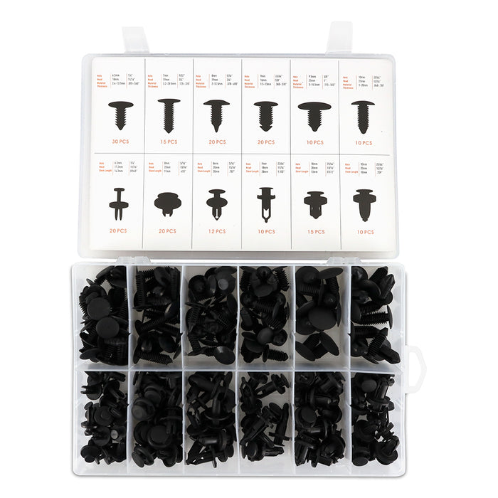Mishimoto MMCP-AST-192 Mishimoto Bumper Clip Assortment Pack, 192 Pieces - Truck Part Superstore