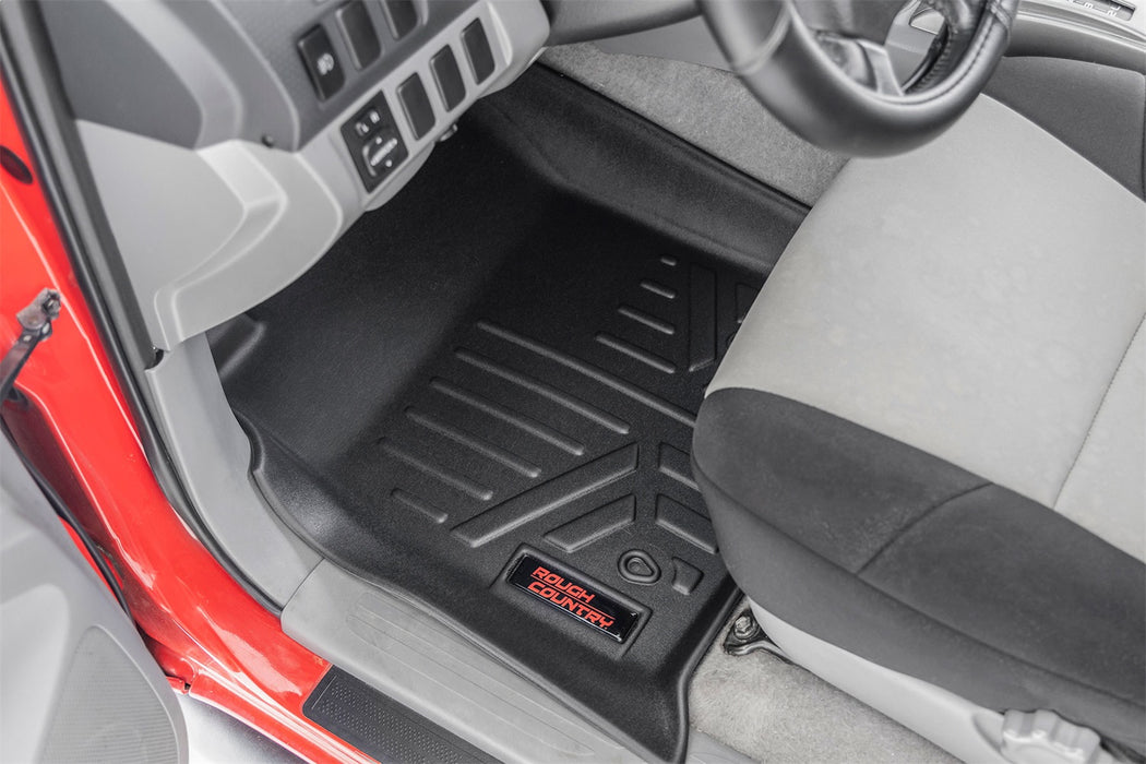 Rough Country M-75113 Floor Mats Front and Rear Toyota Tacoma 2WD/4WD (2005-2011) Rough Country - Truck Part Superstore
