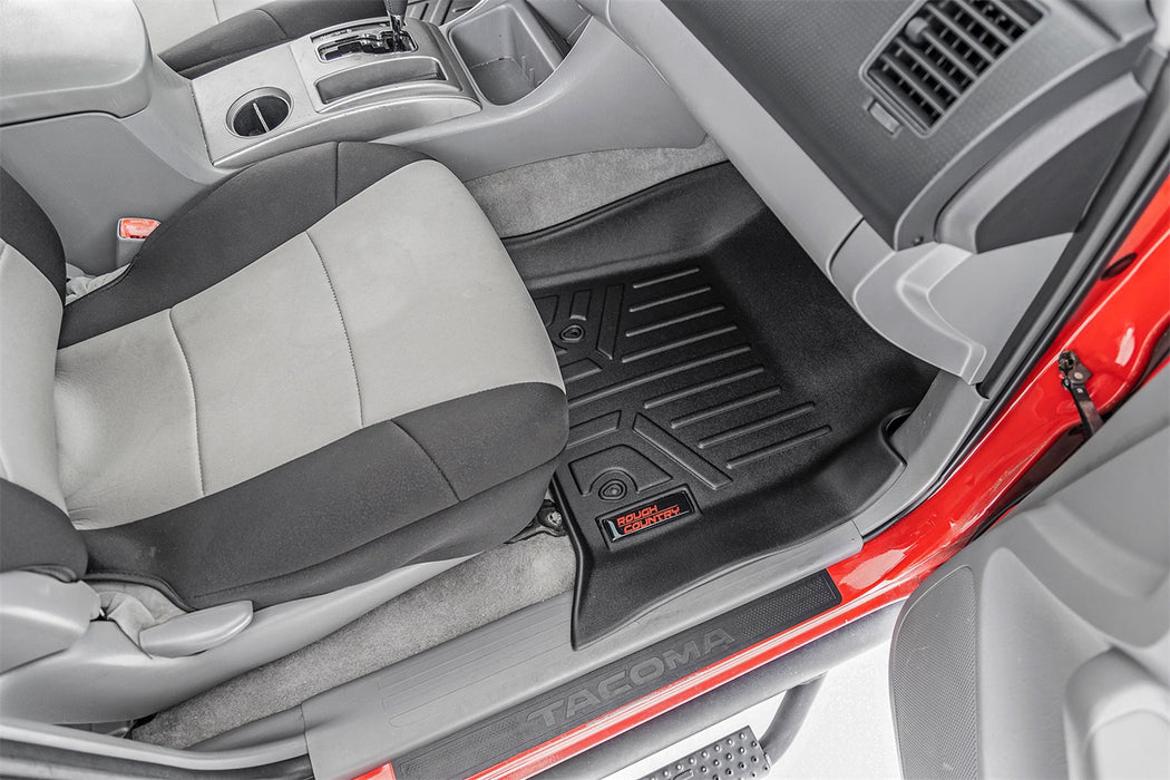 Rough Country M-75113 Floor Mats Front and Rear Toyota Tacoma 2WD/4WD (2005-2011) Rough Country - Truck Part Superstore