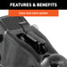 CURT 25330 2-5/16in. Channel-Mount Coupler with Easy-Lock (14;000 lbs; Black) - Truck Part Superstore